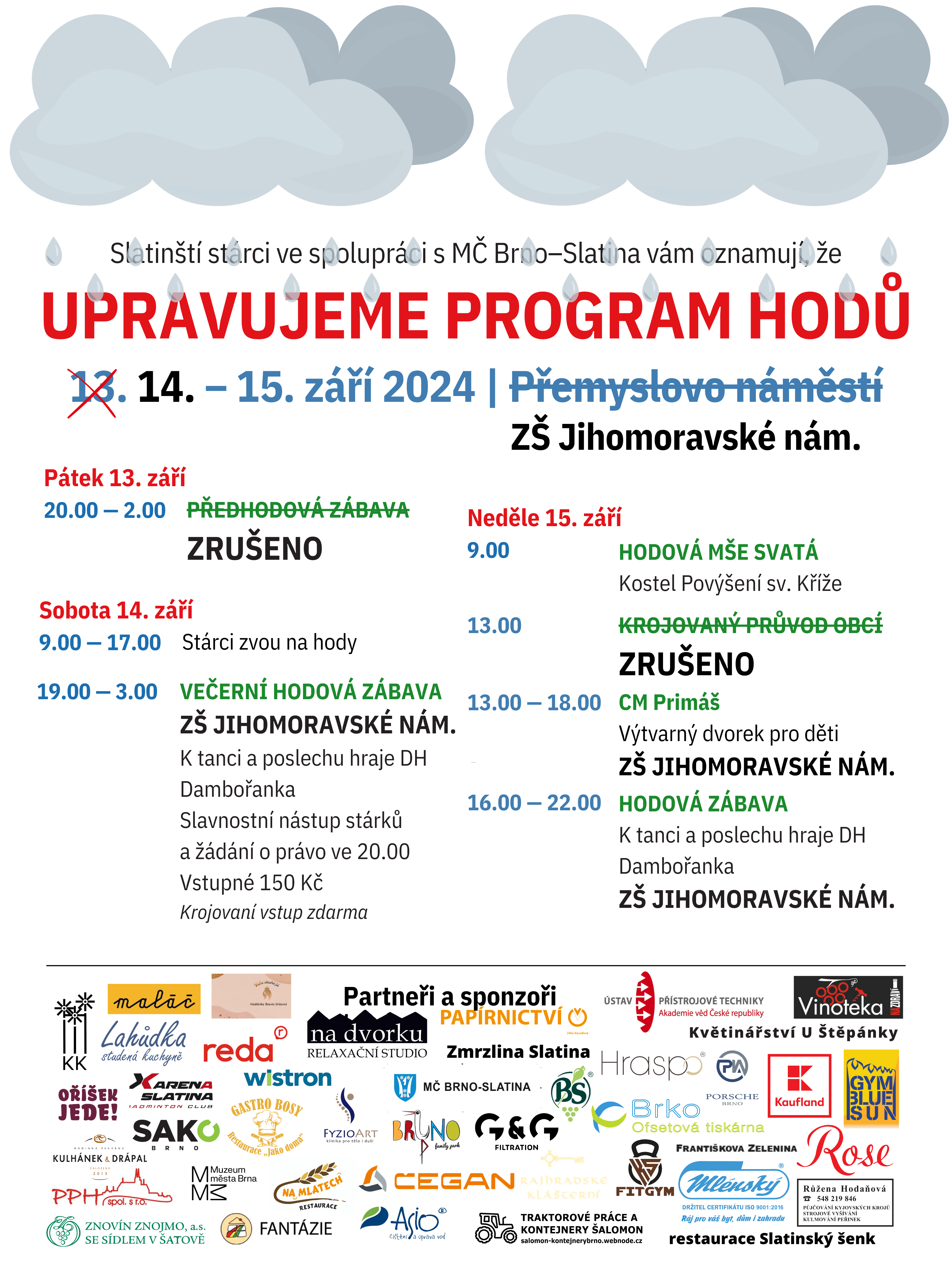 Upravený program pro rok 2024